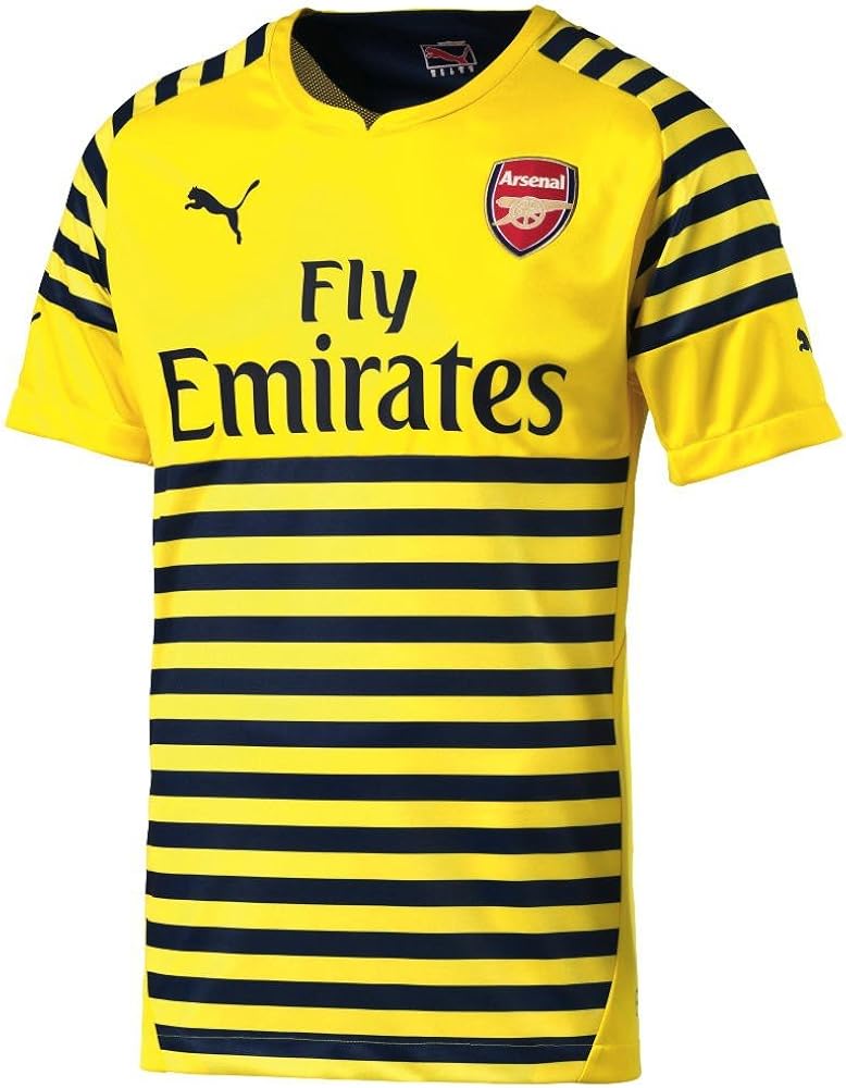 Amazon | 2014-2015 Arsenal Puma Pre-Match Top (Yellow-Blue) | PUMA